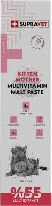 Supravet Kitten Mother Multi Vitamin Malt Paste 100 Gr. thumbnail 1