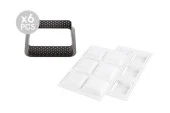 Silikomart Tarte Ring Square Kek Kalıbı 80mm thumbnail 2