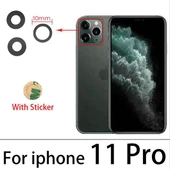 iPhone 11 PRO Arka Kamera Camı Lens Yapışkanlı thumbnail 1