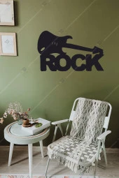 Rock Temalı Ahşap Duvar Dekorasyonu Tablosu thumbnail 2