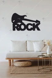 Rock Temalı Ahşap Duvar Dekorasyonu Tablosu thumbnail 3