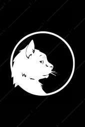 Kedi Temalı Yuvarlak Ahşap Duvar Dekoru Tablo thumbnail 4