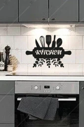 Kitchen Mutfak Duvar Dekor Hediyelik Eşya Ahşap Tablo thumbnail 1