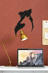 Kurt Temalı Ahşap Duvar Dekorasyonu Tablosu thumbnail 1