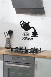 Tea Time Mutfak Ahşap Duvar Dekoru Tablosu thumbnail 1