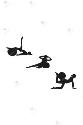Pilates 3'lü Duvar Dekoru Seti Ahşap Tablo thumbnail 2