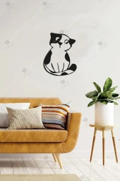 Şirin Kedi Duvar Dekor Ahşap Tablo thumbnail 1