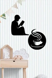 Kitap Kahve Duvar Süsü Ahşap Dekor thumbnail 1