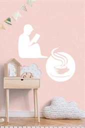 Kitap Kahve Duvar Süsü Ahşap Dekor thumbnail 1