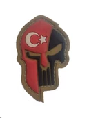 Single Sword Kuru Kafa Plastik Patch - Peç thumbnail 3