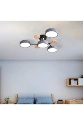 SimaAvize Modern Ahşap Led Avize thumbnail 1