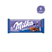 Milka Oreo Tablet Çikolata 100 gr - 6 Adet thumbnail 1