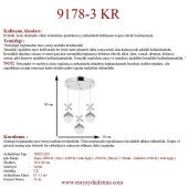 Eray Aydınlatma 9178-3 3lü Krom Sarkıt Led Avize thumbnail 3