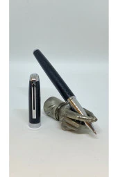 BLACK LEATHER ROLLER KALEM thumbnail 1