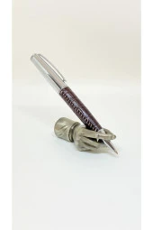 Dd2078 Tükenmez Kalem Silver BrownLeather thumbnail 1