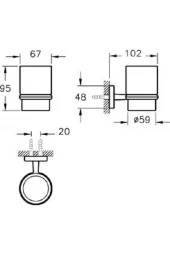 Q-line A44993 Diş Fırçalığı, Krom thumbnail 2