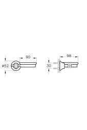 Juno Classic A44418 Katı Sabunluk, Krom thumbnail 2