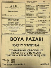 Manisa 1987 Meslek Reklam İlanı Efemera S-19 thumbnail 2
