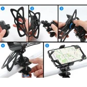 Zhltools 360 Dönerli Universal Bisiklet Telefon Tutucu thumbnail 8