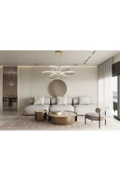 Livora Lighting Stella Modern Beyaz Sarkıt Led Avize thumbnail 1