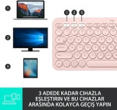 Logitech K380 Pembe Kablosuz Klavye Outlet thumbnail 3