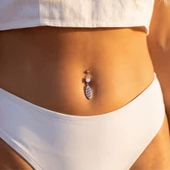 316L Çelik Zirkon Taşlı Piercing PRC-132 thumbnail 3