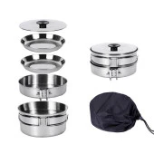 KingCamp BACKPACKER III SILVER YEMEK SET (2 KISI) thumbnail 2