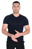 Erkek Sıfır Yaka Floş T-SHIRT thumbnail 5