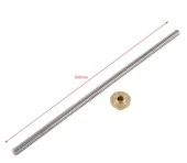 T8 8 Hatve Trapez Mil+Somun(500mm) thumbnail 1