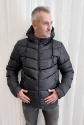 KİNETİX 2SN541 MARIO COAT SİYAH MONT thumbnail 2