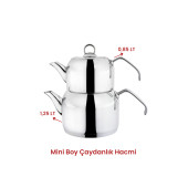 DELUX MİNİ BOY PLATİN ÇAYDANLIK TAKIMI thumbnail 4