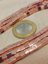 Hematit Taşı Küp Şekilli 4mm Dizi (49670) thumbnail 2