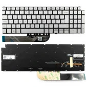 Dell P101F, P101F001 Notebook Klavyesi Silver, Gri TR - Iışıklı thumbnail 2