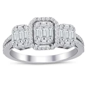 0.85 ct. Pırlanta Baget Yüzük thumbnail 1