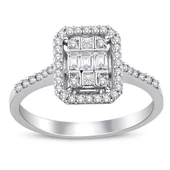 0.48 ct. Pırlanta Baget Yüzük thumbnail 1