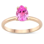 1.34 ct. Pink Topaz Yüzük thumbnail 1