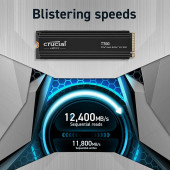 Crucial T700 1tb Pcıe Gen5 Nvme M.2 SSD (11700-9500 Mbs) CT1000T700SSD3 thumbnail 2