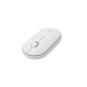 logitech M350 Pebble Sessiz Kablosuz Kompakt Mouse - Beyaz thumbnail 1