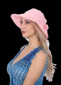 Güllü Kadın Şapka 1305 pembe thumbnail 1