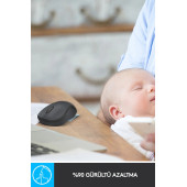 logitech M220 Sessiz Kompakt Kablosuz Mouse - Mavi thumbnail 4