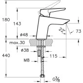 Artema Solid S Lavabo Bataryası A42440 thumbnail 2