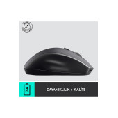 logitech M705 Mouse Marathon Kablosuz 1000 DPI Siyah thumbnail 2