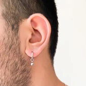 Erkek Çelik Küpe Küre Model UNK-480 thumbnail 2