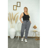 Kadın Oversize Basic Lastikli Paça Mevsimlik Eşofman Altı thumbnail 2