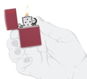 Zippo Red Brick Matte Dizayn Çakmak thumbnail 4