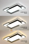 ARTELUZ DİKDÖRTGEN MODEL MODERN PLAFONYER AVİZE (90X60 CM) thumbnail 4