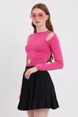 Kadın Allegro Crop  Pembe thumbnail 4