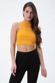 Kadın Kaşkorse Crop Atlet  Sarı thumbnail 1