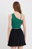 Kadın Askılı Crop Kaşkorse   Yeşil thumbnail 4