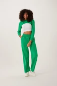 Kadın Oversize Crop  Yeşil thumbnail 2
